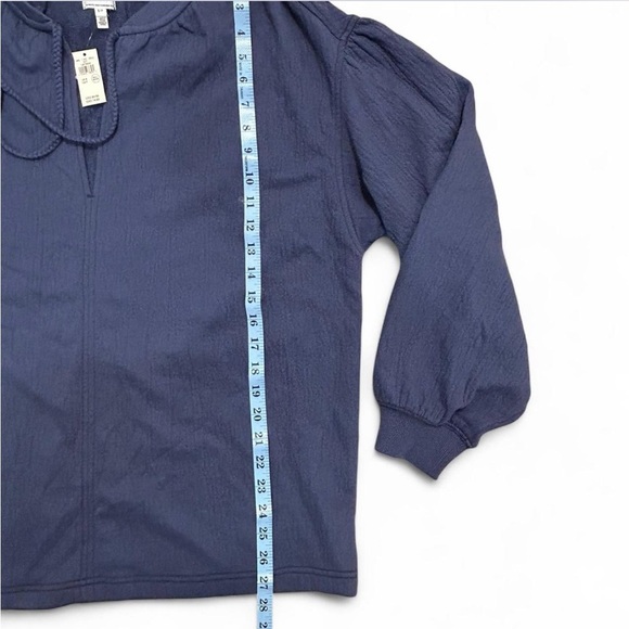 Aerie Deep Blue Blouse with Cute Tassle Details, NWT, Size Small - Picture 7 of 7